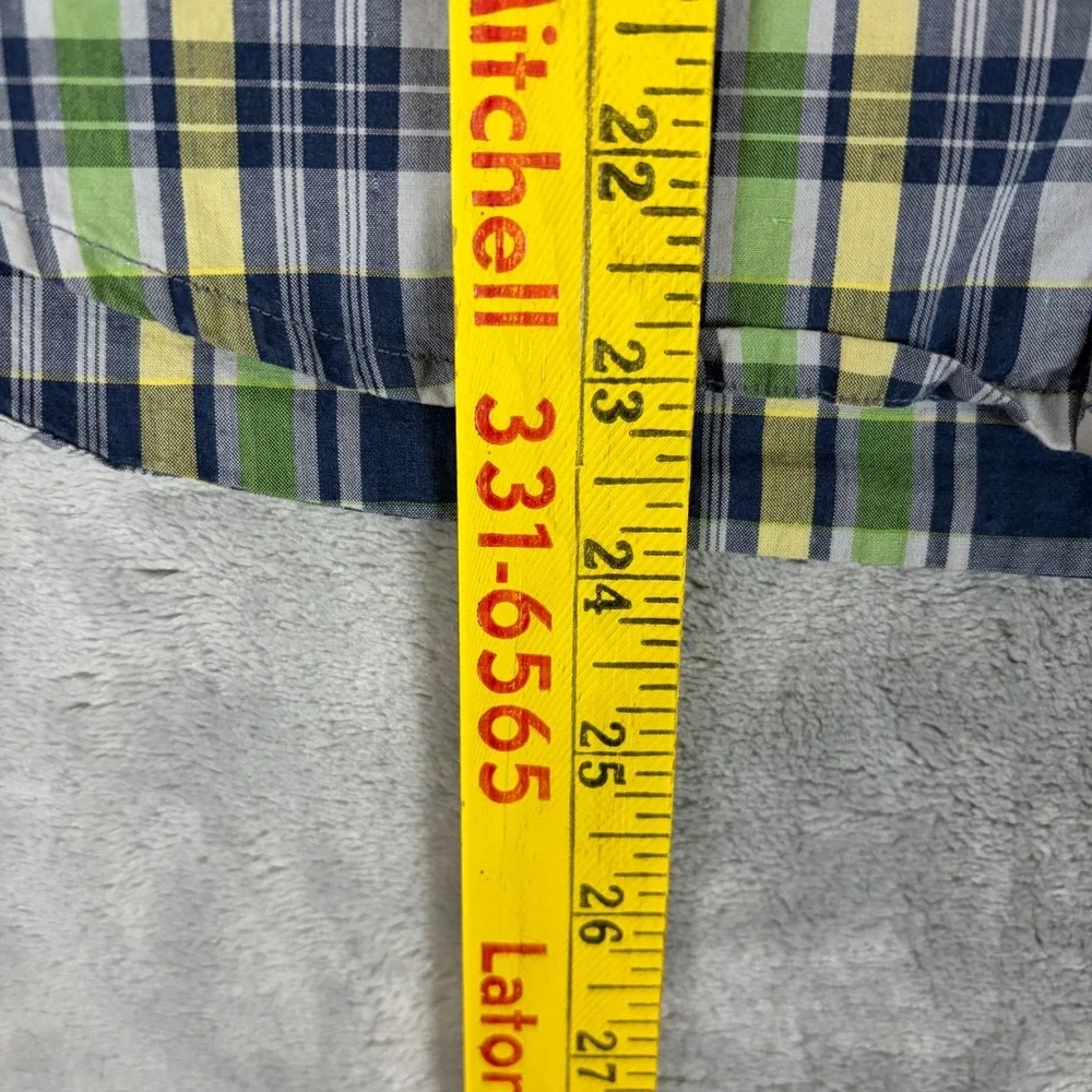 VTG 90s Ralph Ralph Lauren Preppy Youth Small Plaid Button-Up Shirt Long Sleeve